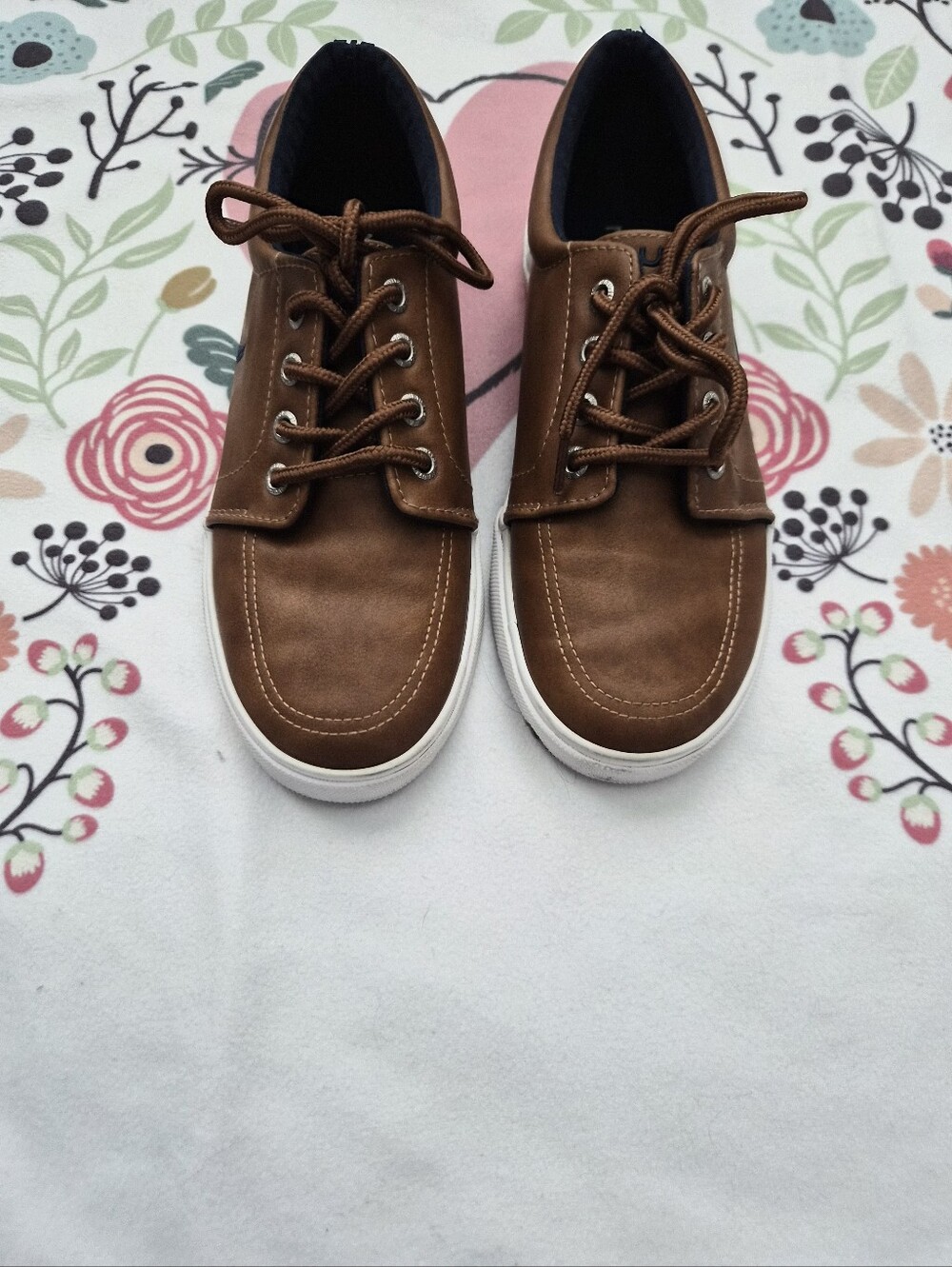 Nautica Brown Lace-Up Casual Shoes- Size 2